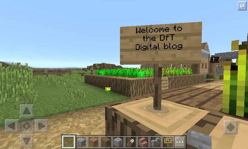 CGI sign saying welcome to the dft digital blog