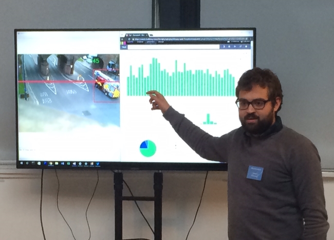 Daniel Billingsley of Imactivate, demonstrating “The Little Car Counter”. app