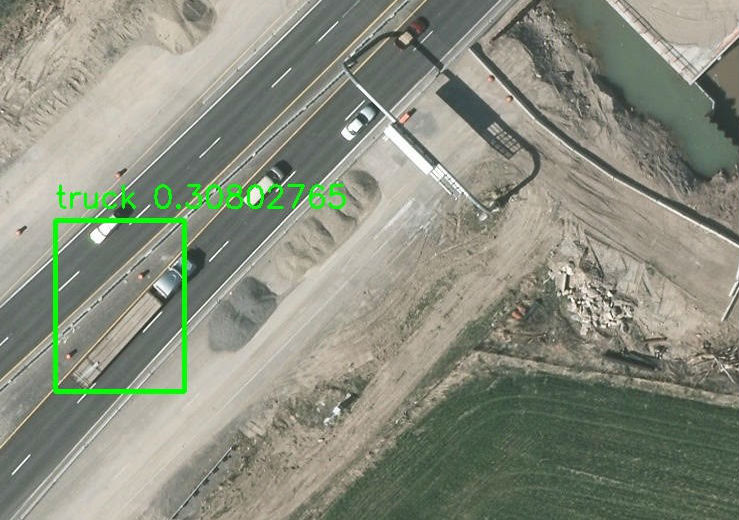 satellite image of a road